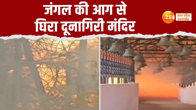 Uttarakhand Forest Fire: आग से घिरा दूनागिरी मंदिर, लपटों को देख मची चीख पुकार