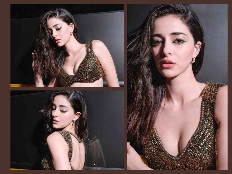 Ananya Panday wears black golden outfit shows gorgeous photos amid cannes 2024 viral look