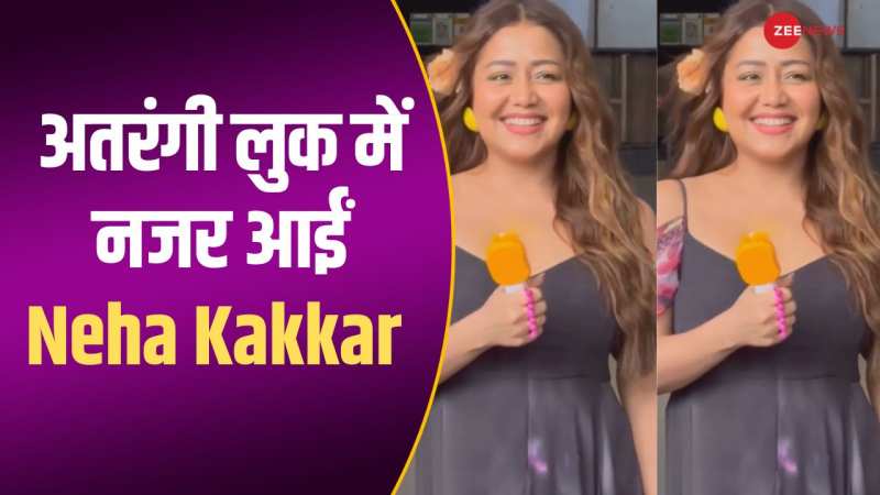 नींबू ईयररिंग्स और हाथ में फैन...Neha Kakkar के समर लुक देख लोग हुए हैरान, वीडियो