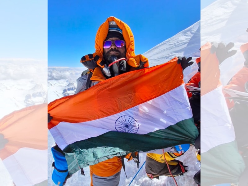Nuh जेल कर्मचारी ने विश्व की सबसे ऊंची चोटी माउंट एवरेस्ट पर फहराया तिरंगा