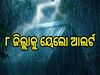 Weather Report: ଏହି ୮ ଜିଲ୍ଲାକୁ ୟେଲୋ ଆଲର୍ଟ, ବିଜୁଳି, ଘଡ଼ଘଡ଼ି ସହ ବର୍ଷା...