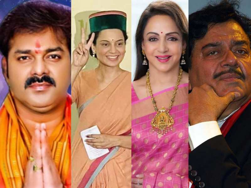 Celebrities Lok Sabha Result 2024 Bollywood to Bhojpuri actors   Pawan singh Kangana Hema winners List kon jee