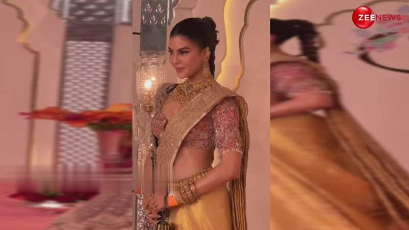 Jacqueline Fernandez का रहा सबसे परफेक्ट लुक, अनंत-राधिका की शादी में रॉयल..