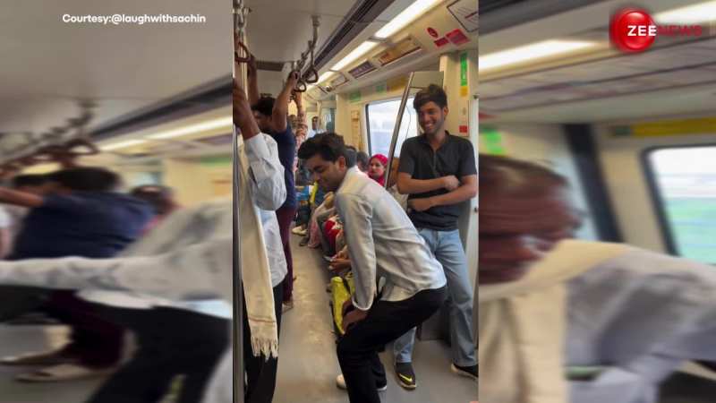 दिल्ली मेट्रो में अंदर लड़के ने Sapna Choudhary के गाने 'Jale' पर किया जबरदस्त डांस..