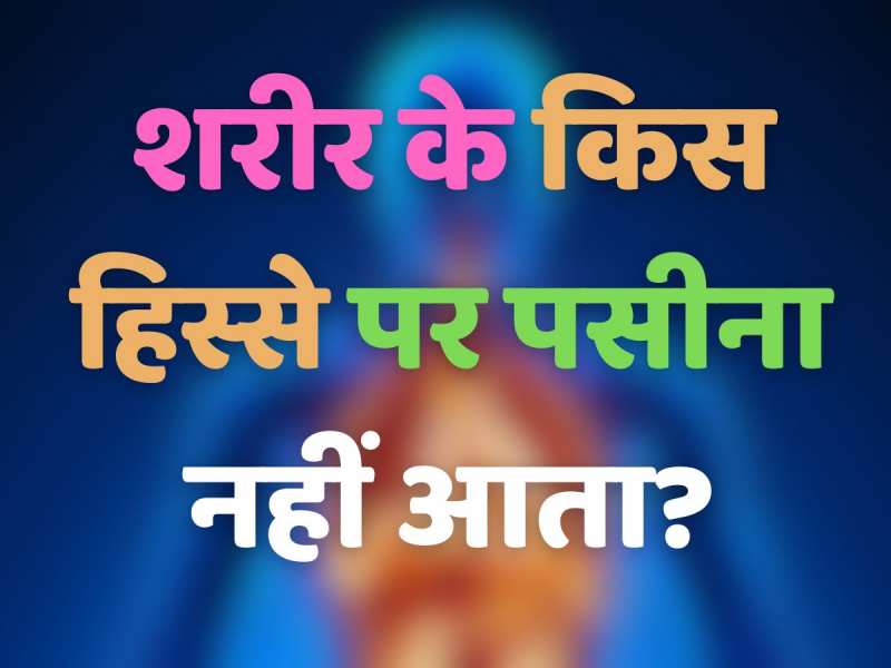  GK Quiz: शरीर के किस हिस्से में पसीना नहीं आता?