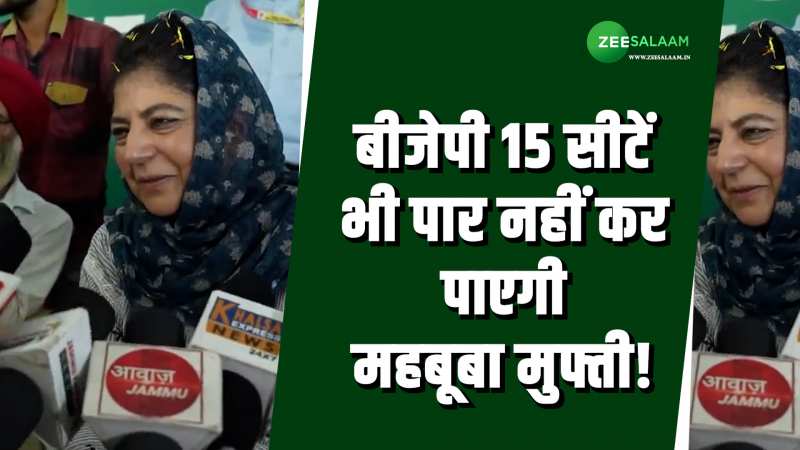 महबूबा मुफ्ती का ऑन कैमरा बीजेपी को चुनौती, 15 सीटों से ज्यादा लाकर दिखाओं! 