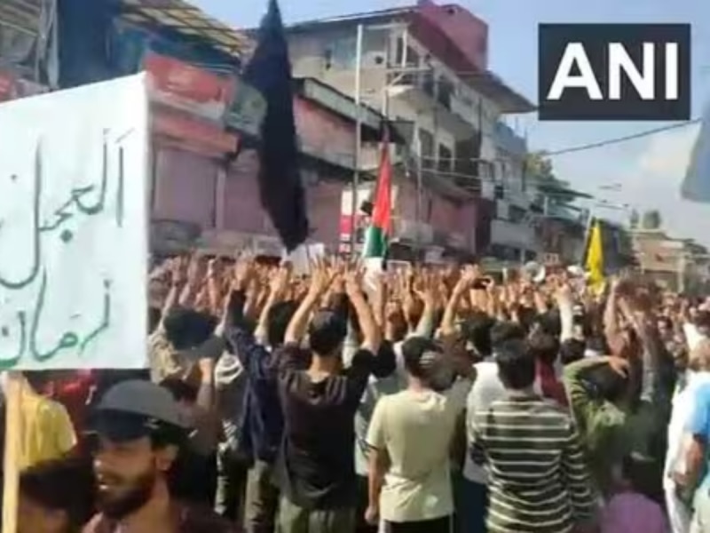 VIDEO: नसरल्लाह की मौत के विरोध में जम्मू-कश्मीर में प्रदर्शन, लगे &#039;हर घर से हिजबुल्लाह निकलेगा&#039; के नारे