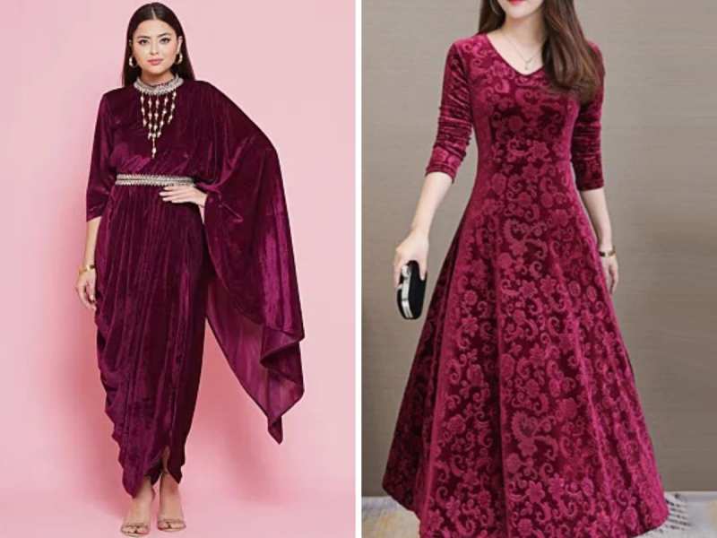 Velvet Clothes are setting bars high in winter wedding season must try these dresses 