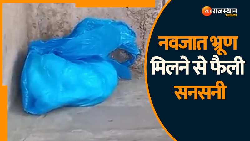 Sawai Madhopur News: सवाई माधोपुर में पॉलिथीन में मिला नवजात मानव भ्रूण, देखें वीडियो