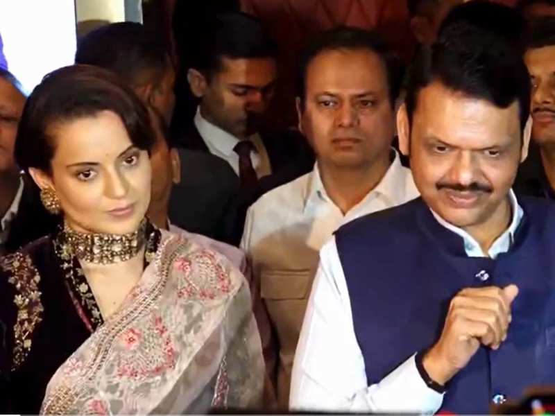 यहां सीएम देवेंद्र फडणवीस ने देखी कंगना की 'इमरजेंसी', वहां फिल्म को बैन की उठी मांग