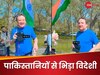इंडिया का झंडा लिए पाकिस्तानी से भिड़ गया ये विदेशी, दहाड़ के बोला- कश्मीर भारत का है, पाकिस्तान आतंकी देश है... 