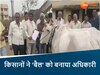बड़वानी में किसानों का अनोखा प्रदर्शन