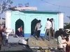 मस्जिद को हटाते ग्रामीण