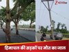 बिहार 2.0 हिमाचल में! सड़क के बीचों-बीच खड़े बिजली के खंभे, Video देख हैरान हो गए लोग