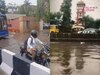 दिल्ली में भारी बारिश के बाद सिविल लाइन्स इलाके में भरा पानी.