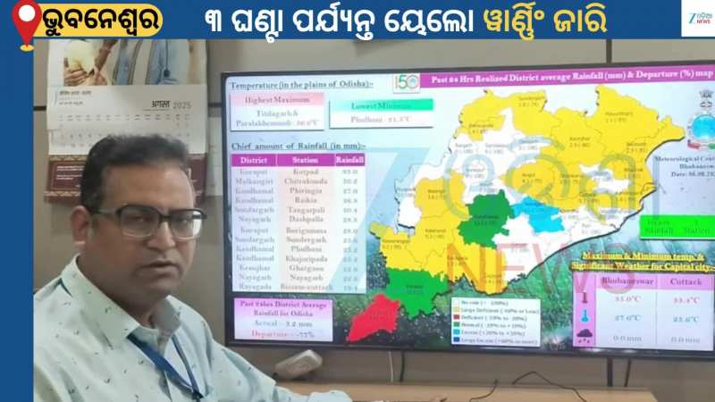 Odisha Weather: ଝଡ଼ ତୋଫାନ ସହ ପ୍ରବଳ ବର୍ଷା କରିବ କଲବଲ, ରାଜ୍ୟର ୧୧ଟି ଜିଲ୍ଲାକୁ ସତର୍କତା ଜାରି