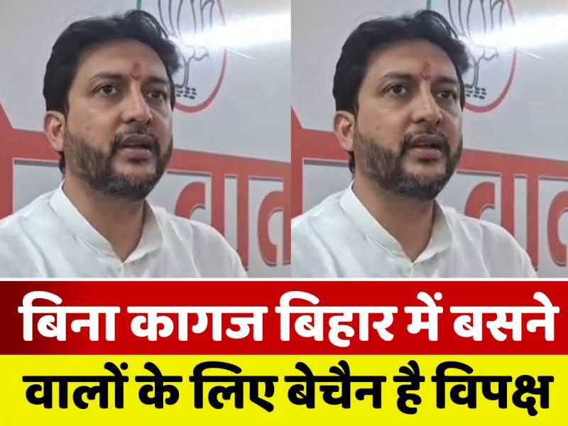 Bihar SIR: घुसपैठियों का संरक्षण करना चाहते हैं विपक्षी दलों के नेता, भाजपा के राष्ट्रीय मंत्री ऋतुराज सिन्हा का बड़ा हमला