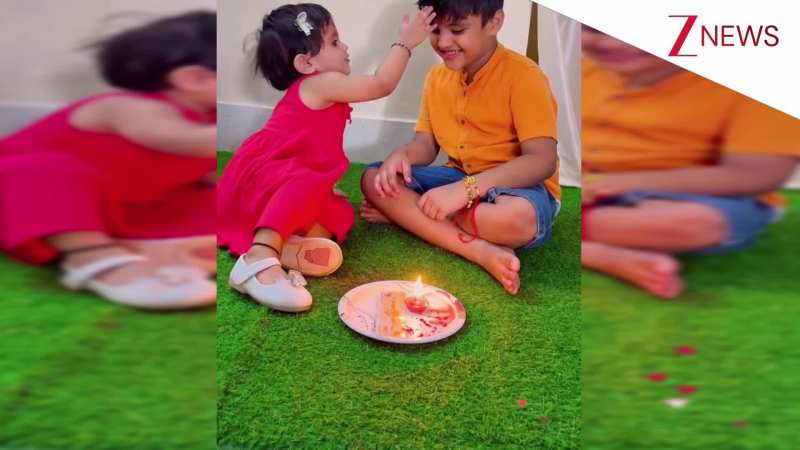 थाली उठाकर भाई की आरती नहीं उतार पाई छोटी सी बच्ची तो देखें क्या किया, दिल जीत लेगा Rakshabandhan का ये क्यूट सा VIDEO