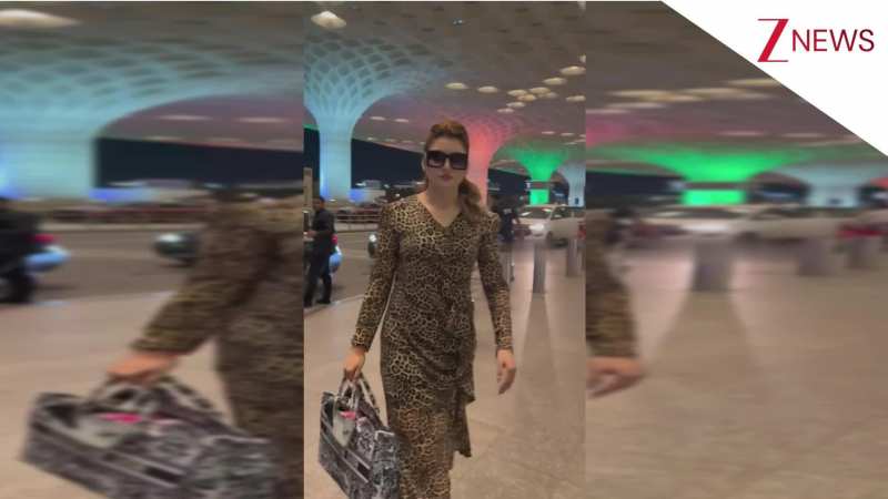 चीता प्रिंट वाली ड्रेस में Urvashi Rautela ने लगाया ग्लैमर का तड़का, स्टाइलिश लुक देख थम गई फैंस की नजरें!