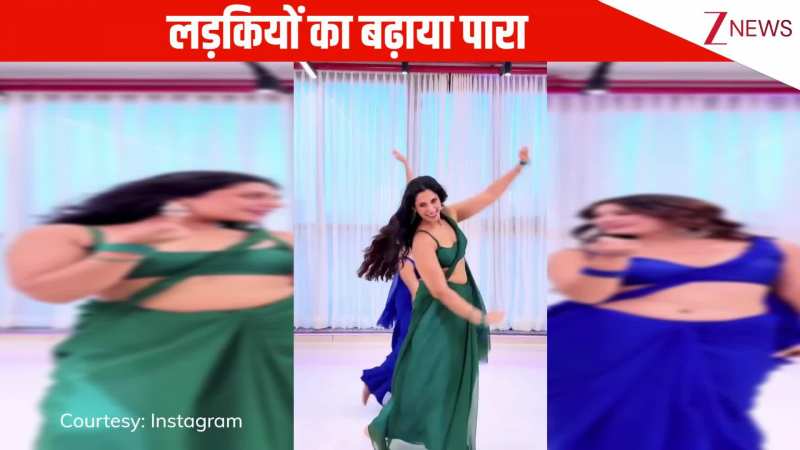 'नीली हरी साड़ियां पहन लड़कियों ने 'ओ ऐथे आ' गाने पर किया जबरदस्त डांस, किलर मूव्स ने बढ़ा दिया इंटरनेट का पारा!