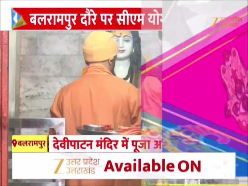Balrampur Video: बलरामपुर दौरे पर CM योगी, देवीपाटन मंदिर में की पूजा-अर्चना, गायों को खिलाया चारा