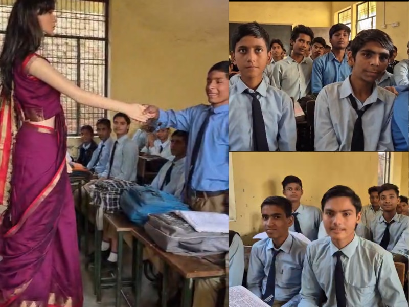 Bulandshahr born Aditya studying in class 12 built an AI teacher robot at  home | परपल साड़ी, स्ट्रेट बाल... AI टीचर की क्लास में मौज से पढ़ रहे बच्चे,  बुलंदशहर के लाल