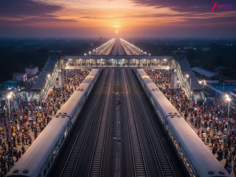 भारत का सबसे लंबा रेलवे प्लेटफॉर्म, जिस पर एक साथ खड़ी हो सकती हैं दो ट्रेनें