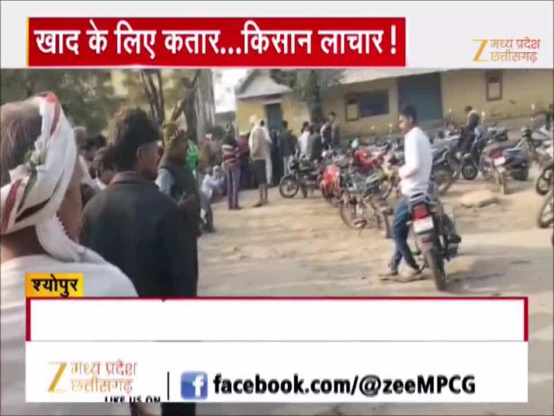 MP के इस जिले में नहीं मिट रही खाद की किल्लत, ठंड में लाइन में लग रहे किसान