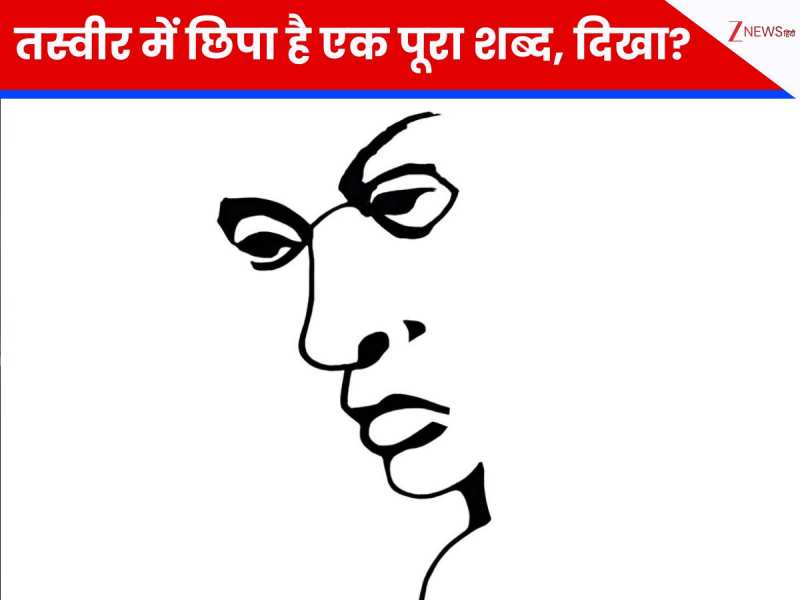 चेहरे की तस्वीर में छुपा है ऐसा शब्द जिसे 80% लोग नहीं देख पाते, लेकिन क्या आपकी नजर