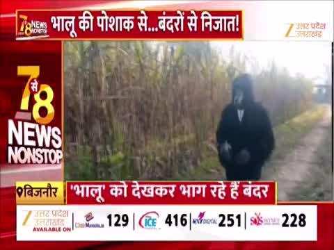 Watch Video: बिजनौर में बंदरों से परेशान किसान बना भालू, वीडियो हो गया वायरल  