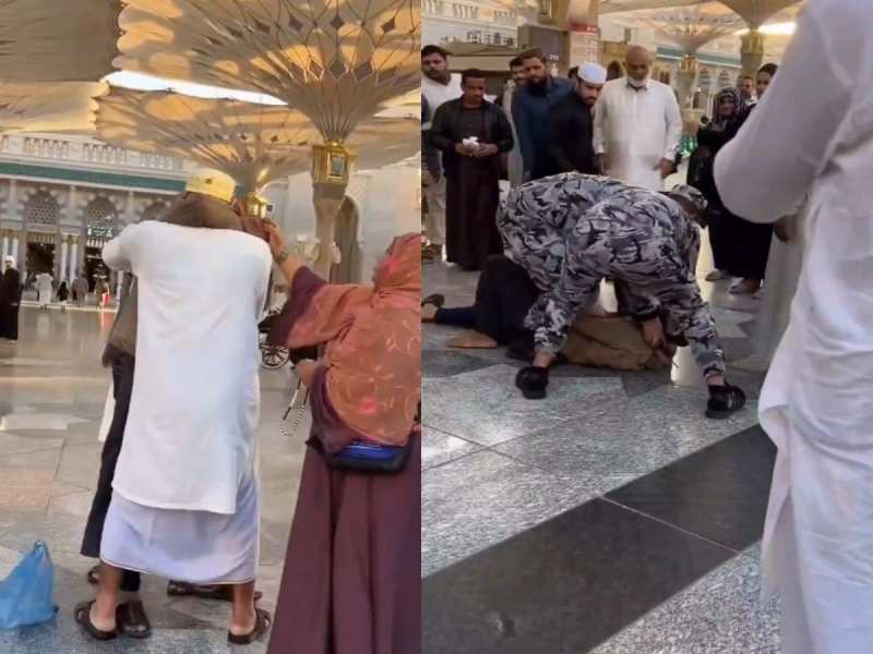 Masjid-E-Nabvi में हाथापाई का वीडियो वायरल, सिक्योरिटी फोर्सेस ने संभाले हालात