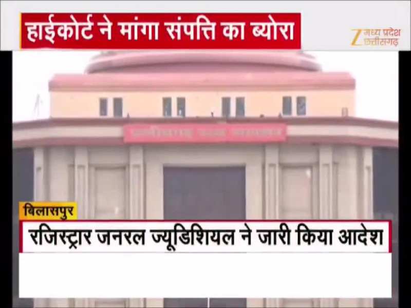 CG हाईकोर्ट ने जिला कोर्ट के अधिकारियों से मांगा संपत्ति का ब्योरा, देना होगा जवाब