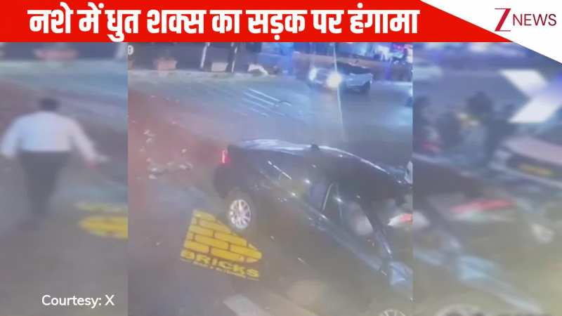 100 फीट रोड पर एक बड़ा हादसा, नशे में धुत शख्स ने खोया आपा, डिवाइडर पार किया और एक रेस्टोरेंट में जा घुसा: VIDEO
