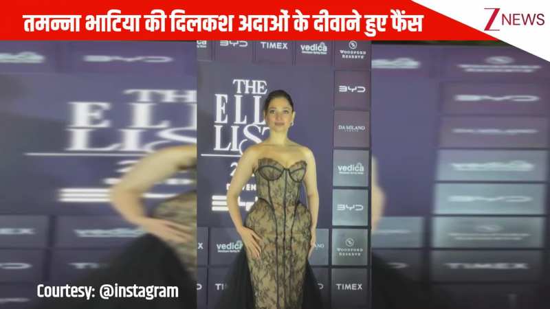 ब्लैक कलर की गॉर्जियस आउटफिट में नजर आईं मिल्की ब्यूटी Tamannaah Bhatia, दिलकश अदाएं देख लट्टू हुए फैंस!