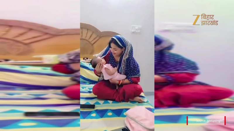 VIDEO: ये किसके बच्चे को दुलार रहीं हैं पवन सिंह की पत्नी ज्योति सिंह? और बज रहा ये गाना