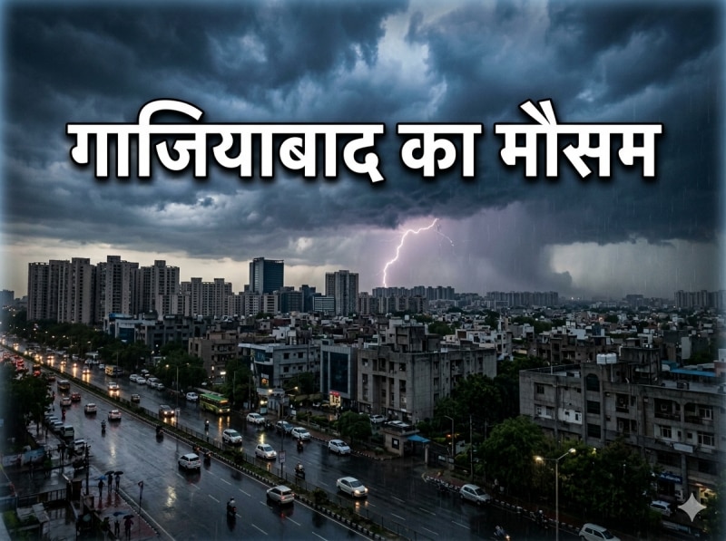 गाजियाबाद में 15-16 मार्च को बदल सकता है मौसम; गरज-चमक और हल्की बारिश के आसार