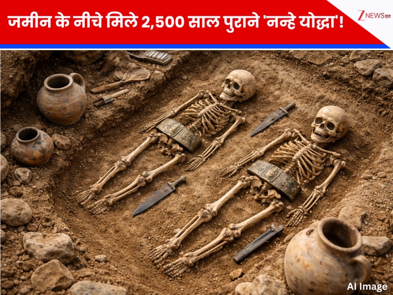जमीन के नीचे मिले 2,500 साल पुराने \'नन्हे योद्धा\'! बच्चों की कब्रों से निकले कांस्य के बेल्ट और हथियार; जानें क्या था इनका रहस्य