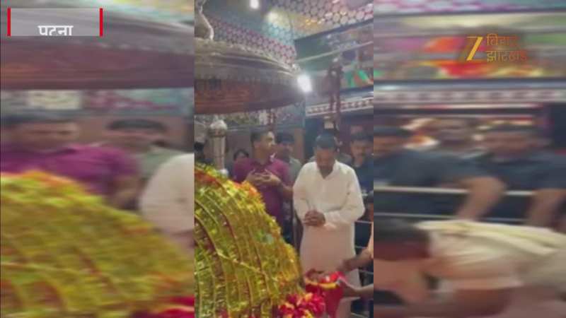 मां अंबिका भवानी के चरणों में जदयू नेता निशांत कुमार, दर्शन कर लिया आशीष