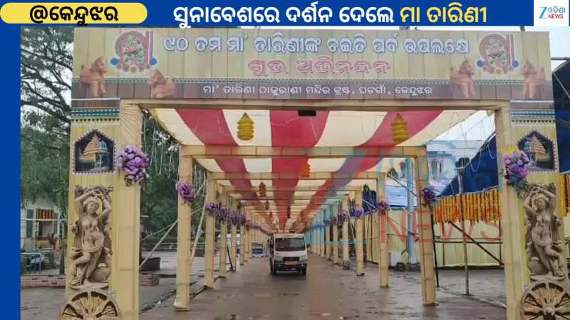 Maa Tarini Temple: ଚଇତି ପର୍ବ, ସୁନାବେଶରେ ଭକ୍ତଙ୍କୁ ଦର୍ଶନ ଦେଲେ ନଡ଼ିଆ ରାଣୀ ମା ତାରିଣୀ 