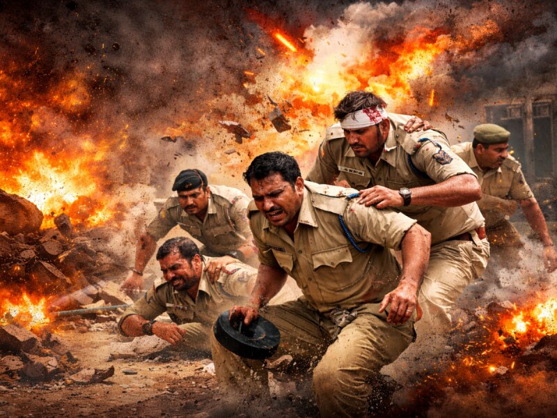 बेगूसराय में अपराधियों के ठिकाने पर बम ब्लास्ट, छापेमारी करने पहुंचे 5 पुलिसकर्मी घायल