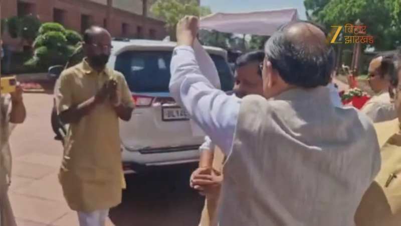 विशेष सत्र में भाग लेने के लिए भाजपा अध्यक्ष नितिन नवीन पहुंचे संसद भवन परिसर