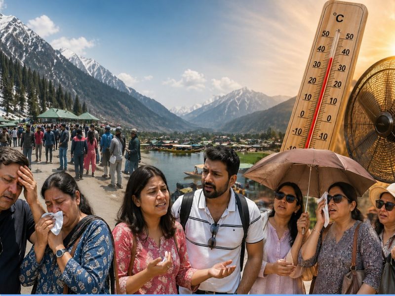 बर्फ देखने आए थे, लू के थपेड़े खाकर लौटे; कश्मीर घूमने आए सैलानियों का छलका दर्द