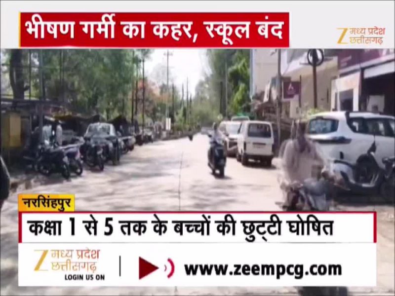 MP के नरसिंहपुर जिले में गर्मी ने तोड़े रिकॉर्ड, हीट वेव से बचाव के निर्देश