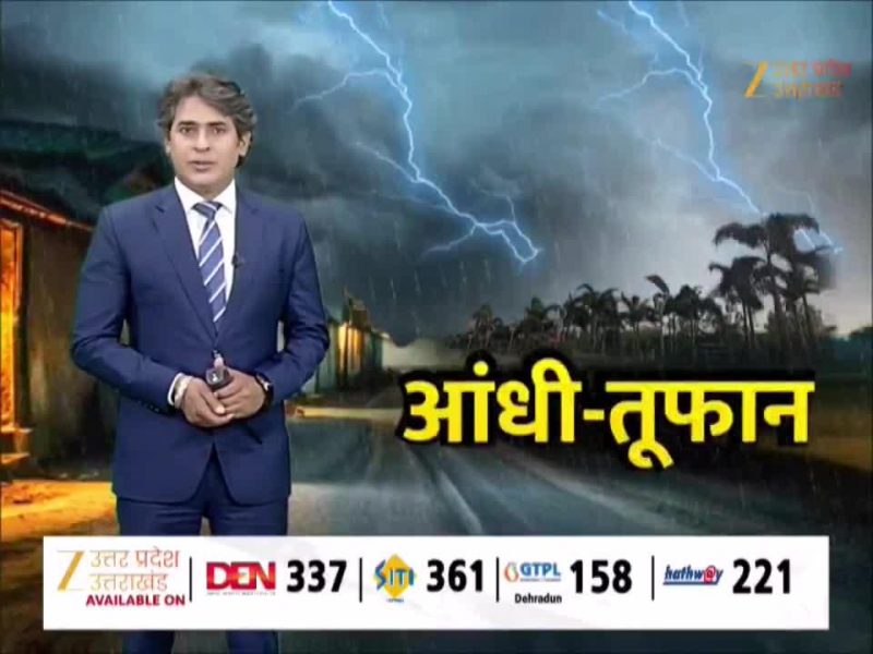 प्रयागराज में विशालकाय पेड़ के नीचे दबी महिला, आंधी तूफान के बीच भर भराकर गिरा नीम का पेड़