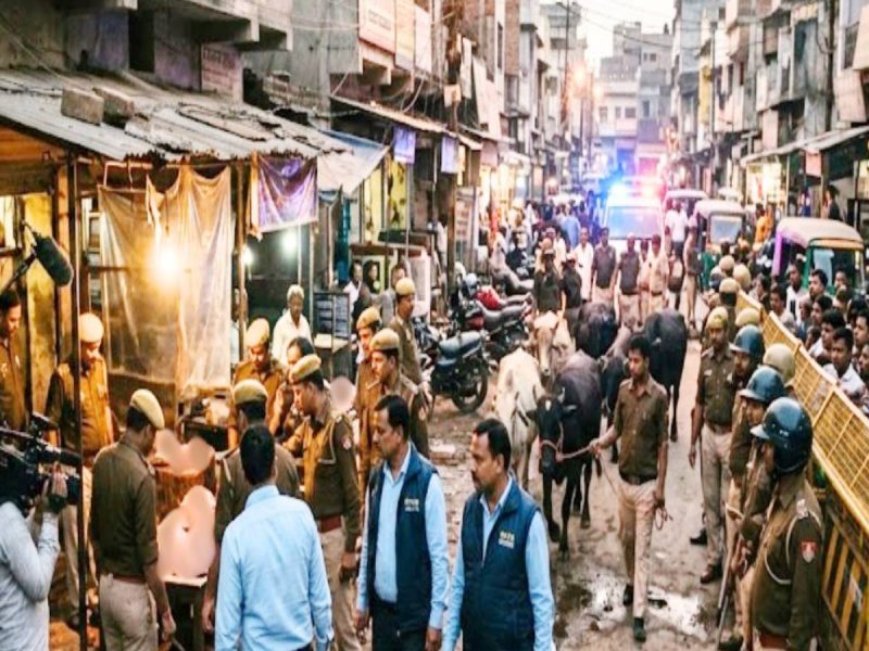 मीट कटिंग सेंटर पर छापेमारी से हड़कंप; प्रतिबंधित मांस बेचने की सूचना पर कार्रवाई