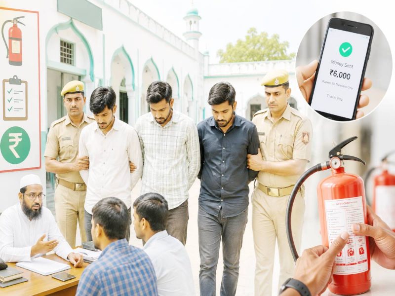 कार्रवाई का खौफ दिखाकर मदरसों से उगाही कर रहे गैंग का भंडाफोड़; तीन आरोपी गिरफ्तार