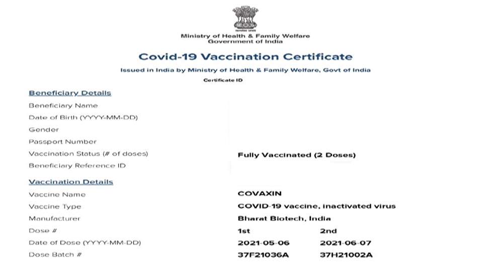 Now you can get separate COVID-19 vaccination certificate for ...